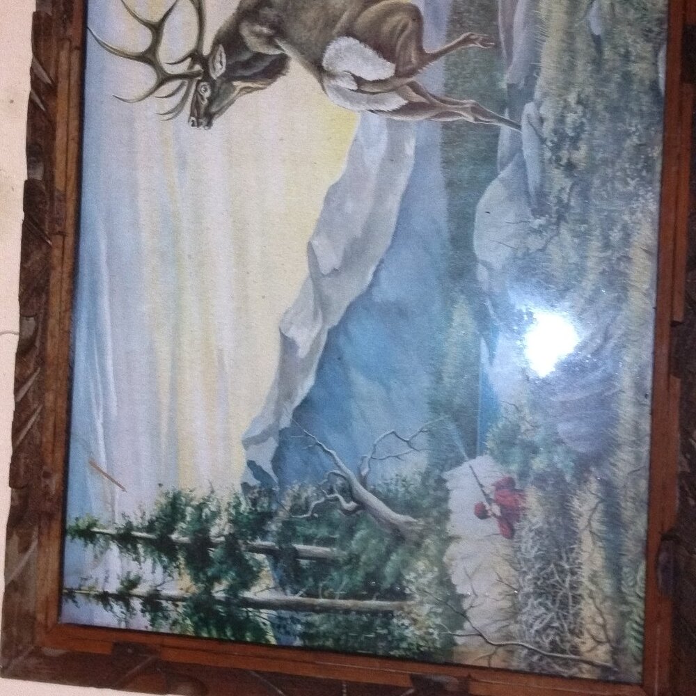 Framed painting